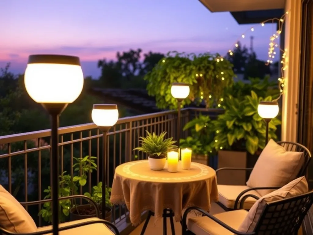 Lampki solarne na balkon: stwórz przyjemną atmosferę na świeżym powietrzu